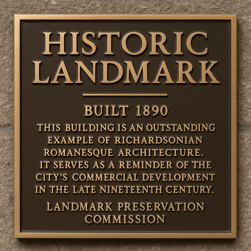 Historic Landmark Plaque